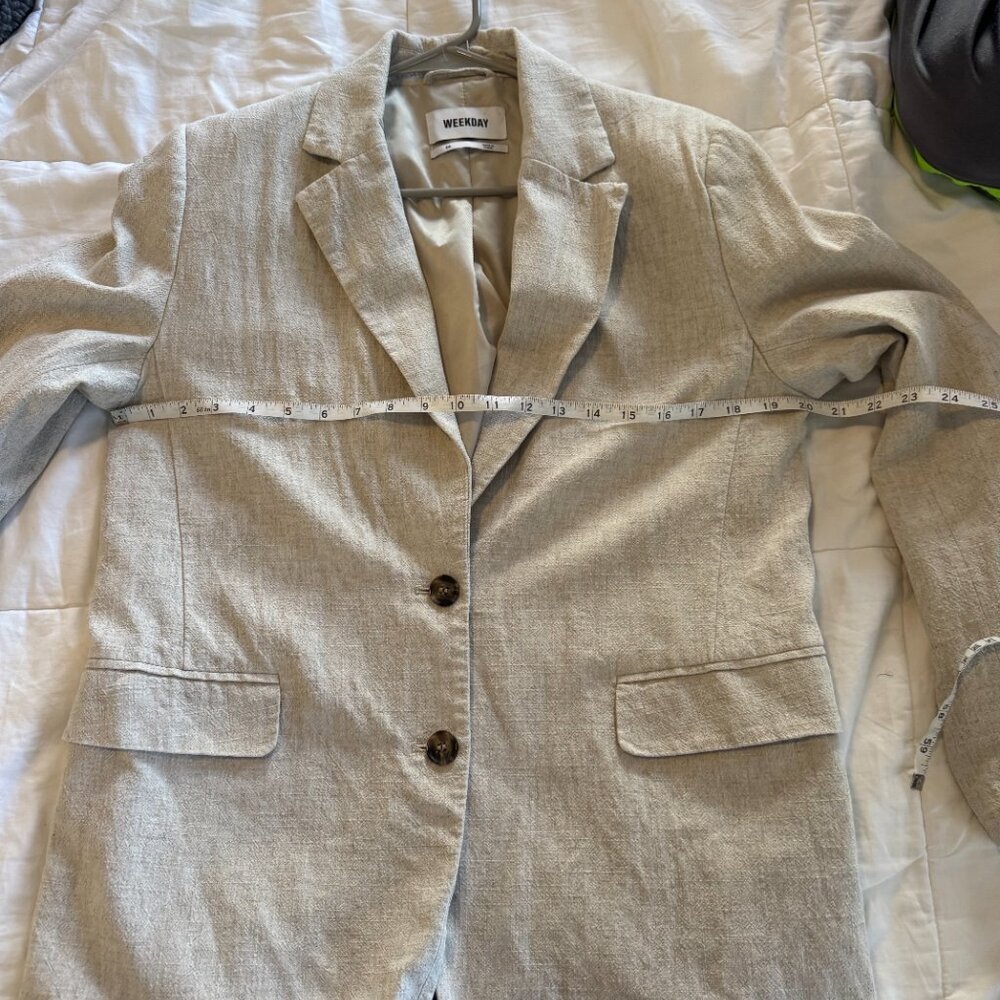 Weekday ISA LINEN MIX BLAZER - Picture 9 of 10